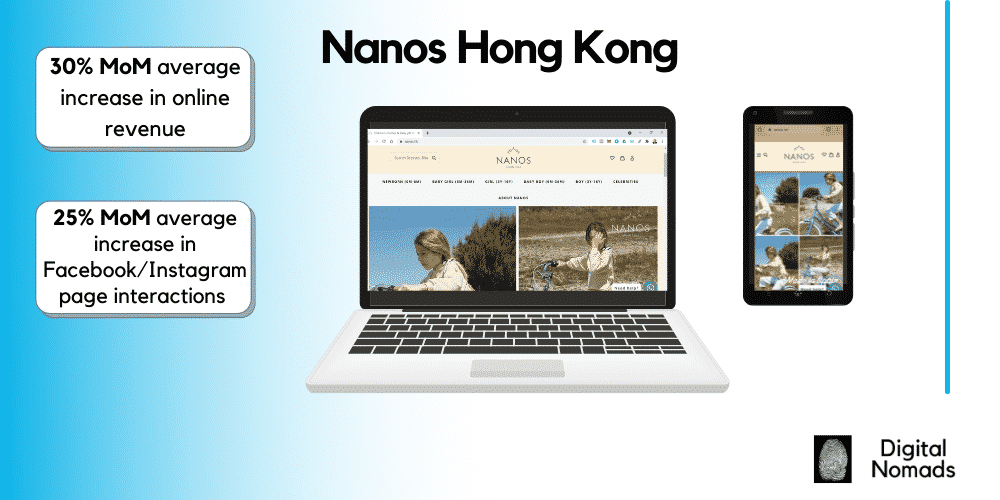 Nanos Hong Kong desktop and mobile mockup